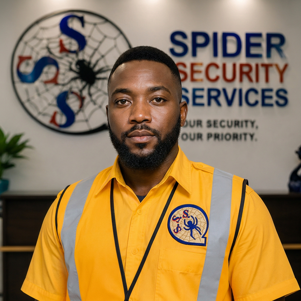 Spider Security officer on duty