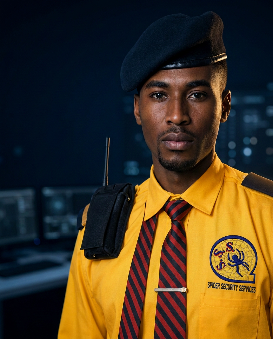 Security professional on duty